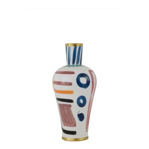 Vase White Multicolor