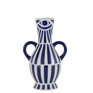 Vase White Blue