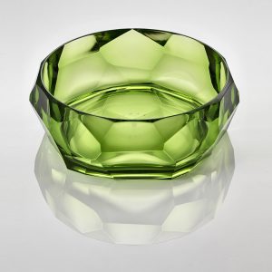 Synthetic Crystal Salad Bowl Large Green